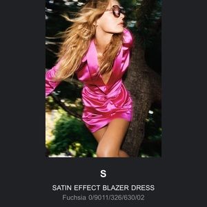 Satin Effect Blazer Dress